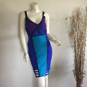 Sexy Bandage Bodycon peep holes dress size L